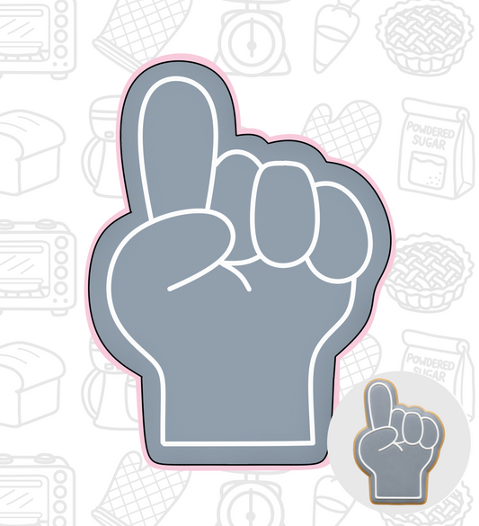 943. Fan Glove Cookie Cutter