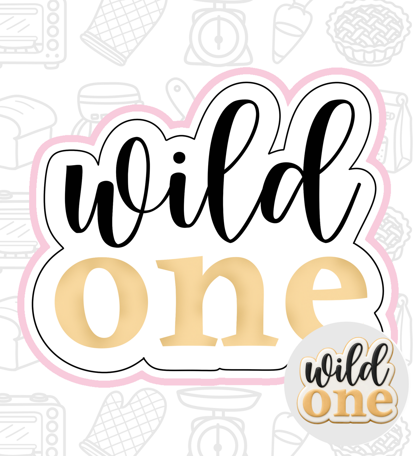 983. Wild One Cookie Cutter