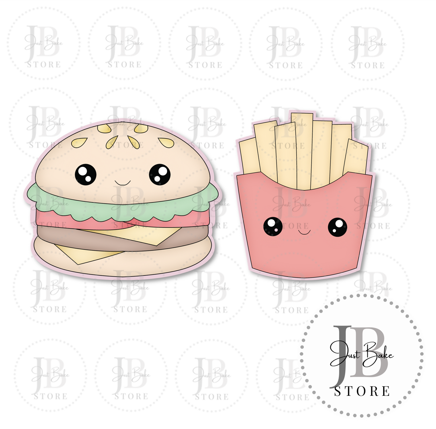 Burger & French Fries Cookie Cutter