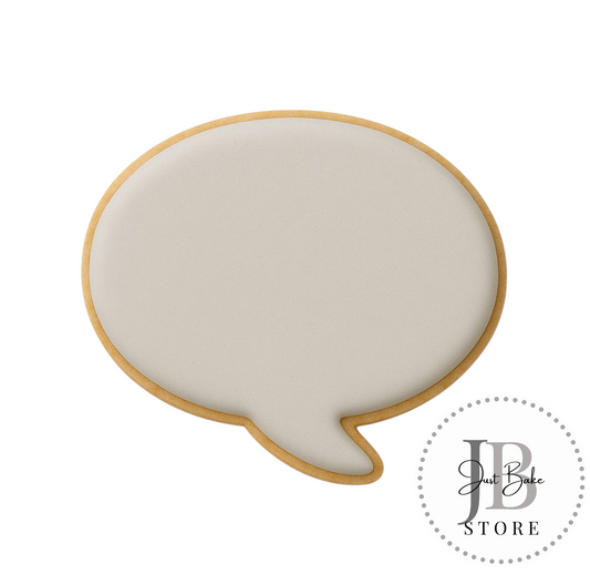 C0034 – Speech Bubble Plaque Cookie Cutter