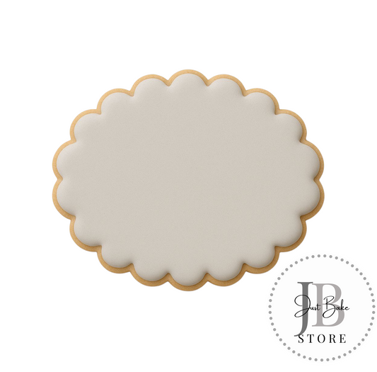 C0035 – Scalloped Oval Plaque Cookie Cutter