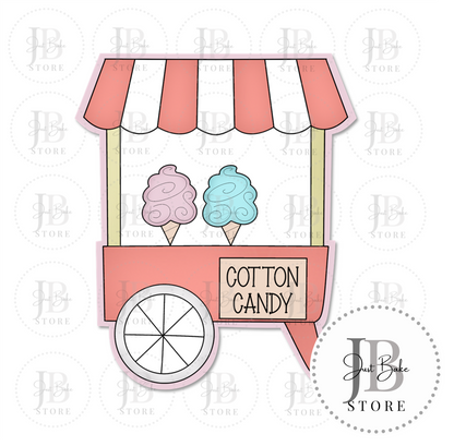 C0164 - Cotton Candy Cart Cookie Cutter