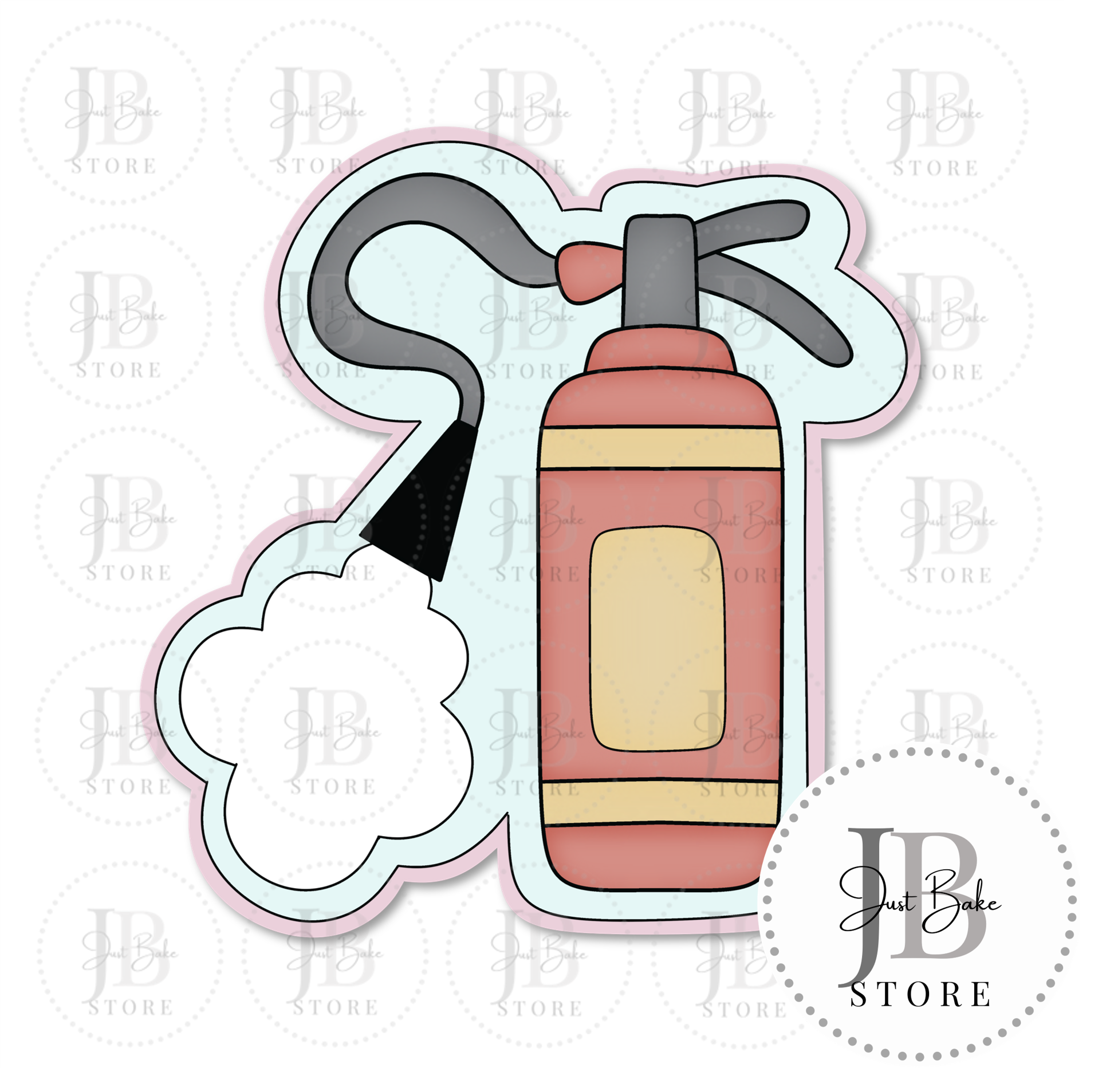 C0186 - Firefighter - Fire Extinguisher Cookie Cutter – justbakestore