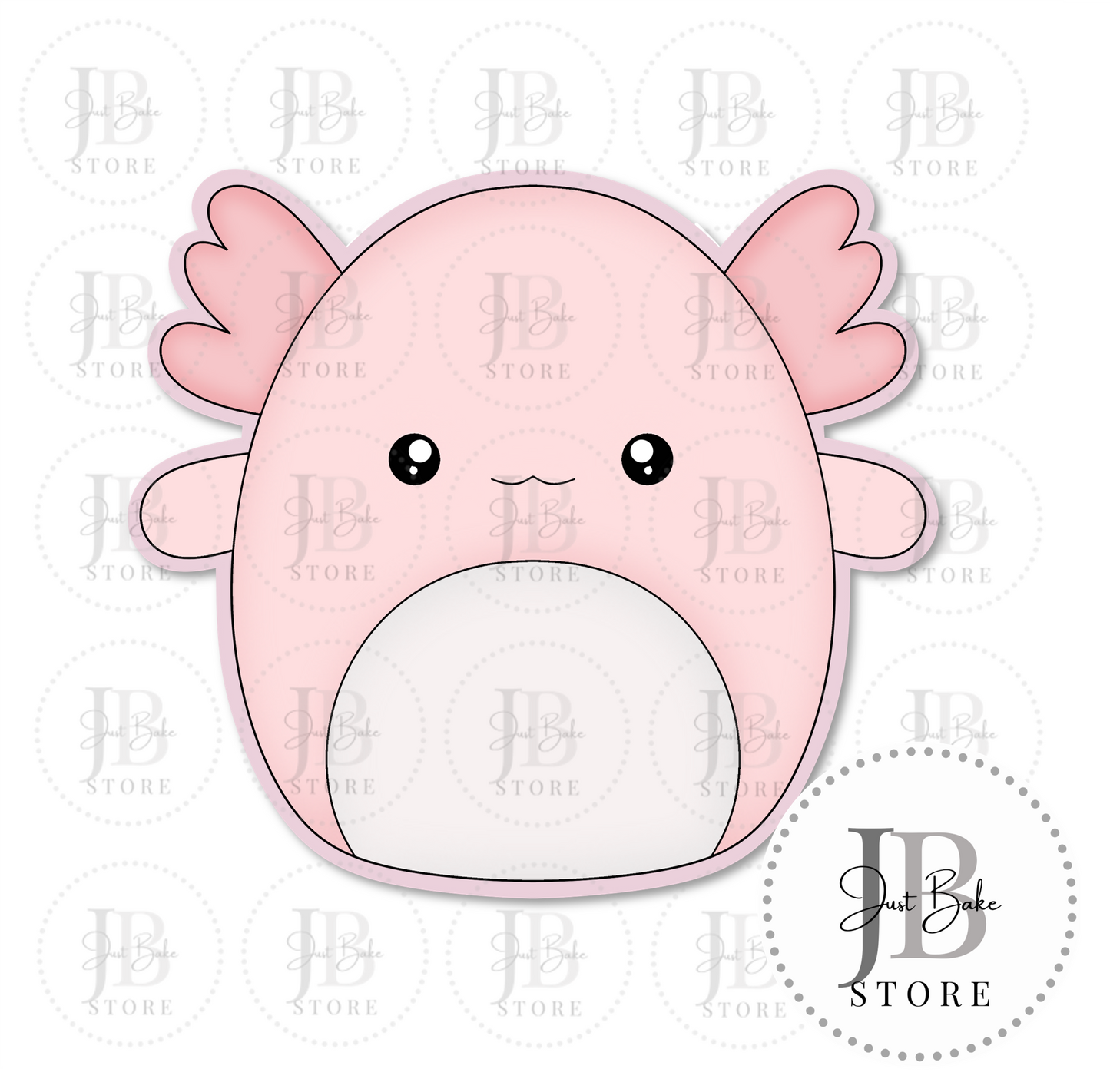 C0218 - Squishmallow - Axolotl Cookie Cutter