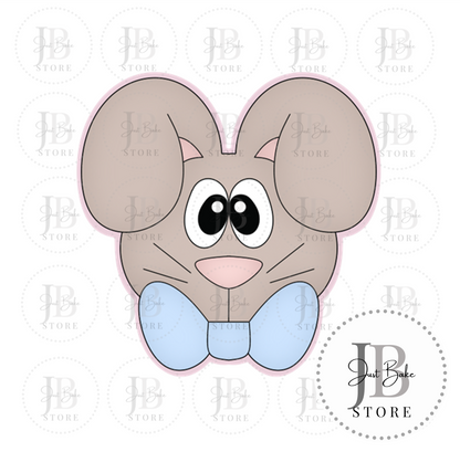 C0334 - Bunny Boy Face Cookie Cutter