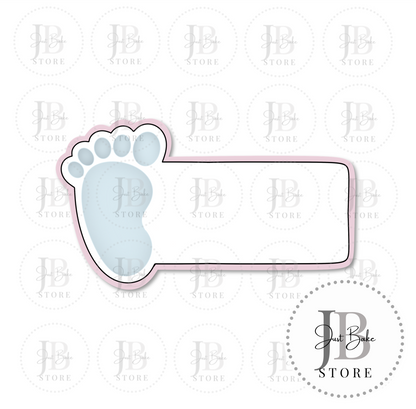 C0429 - Baby Feet Plaque Cookie Cutter