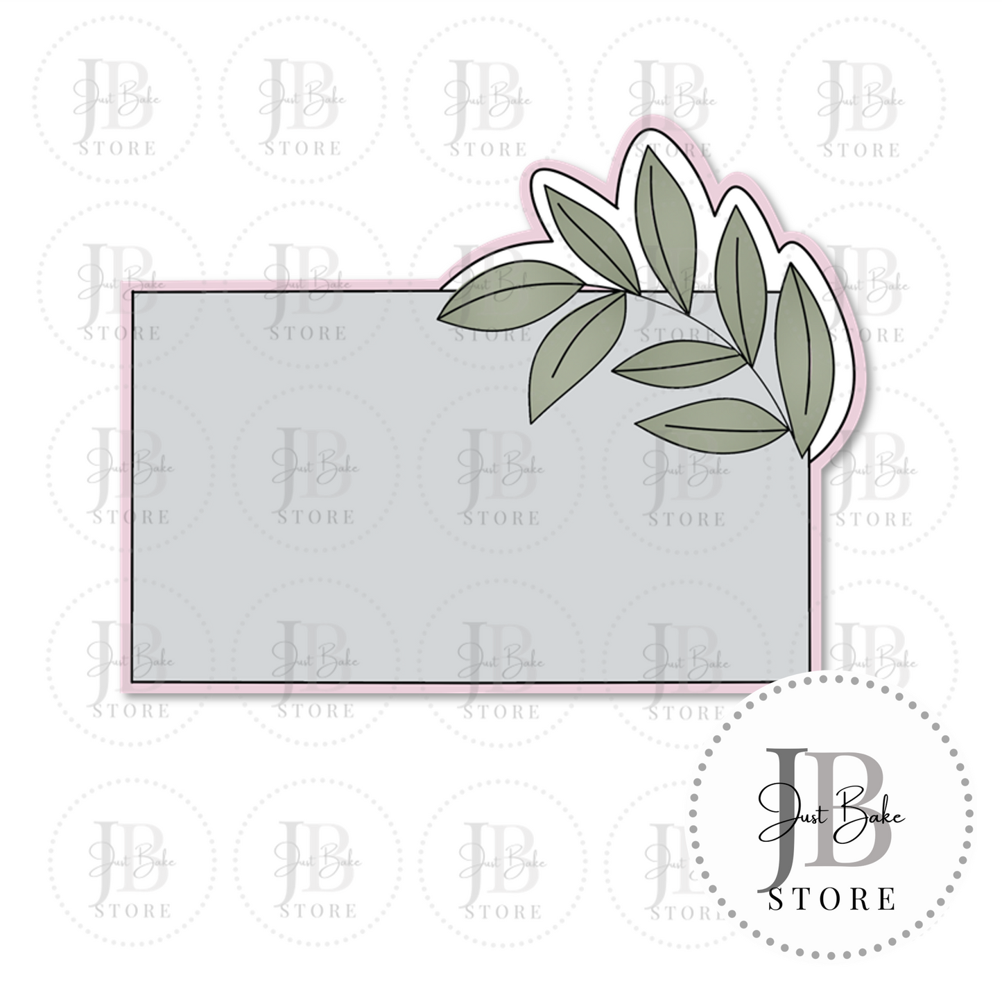 C0460 - Floral Plaque Cookie Cutter