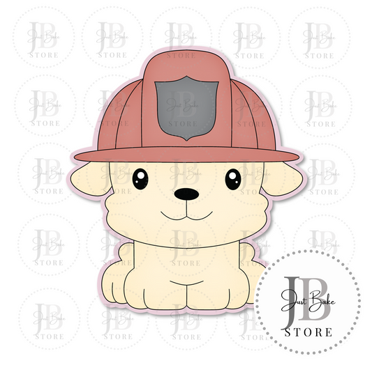 C0531 - Fire Fighter Dog Cookie Cutter