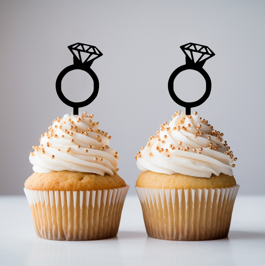 CUPCAKE001 - Ring Cupcake Topper