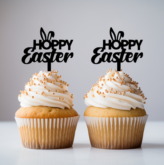 CUPCAKE013 - Hoppy Easter Cupcake Topper
