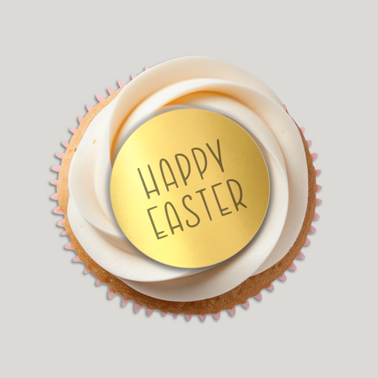 CUPCAKE018 - Happy Easter Cupcake Disc (Pack of 3)