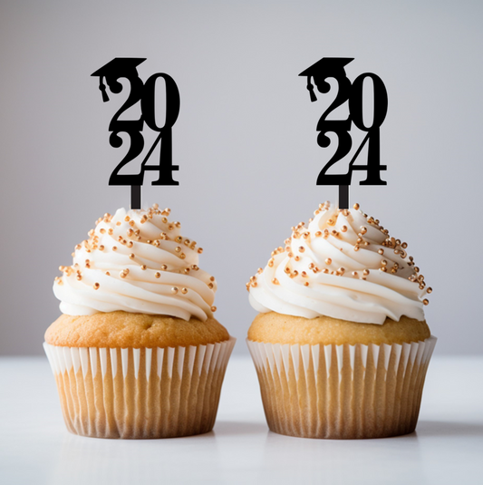 CUPCAKE021 - Graduation 2024 Cupcake Topper