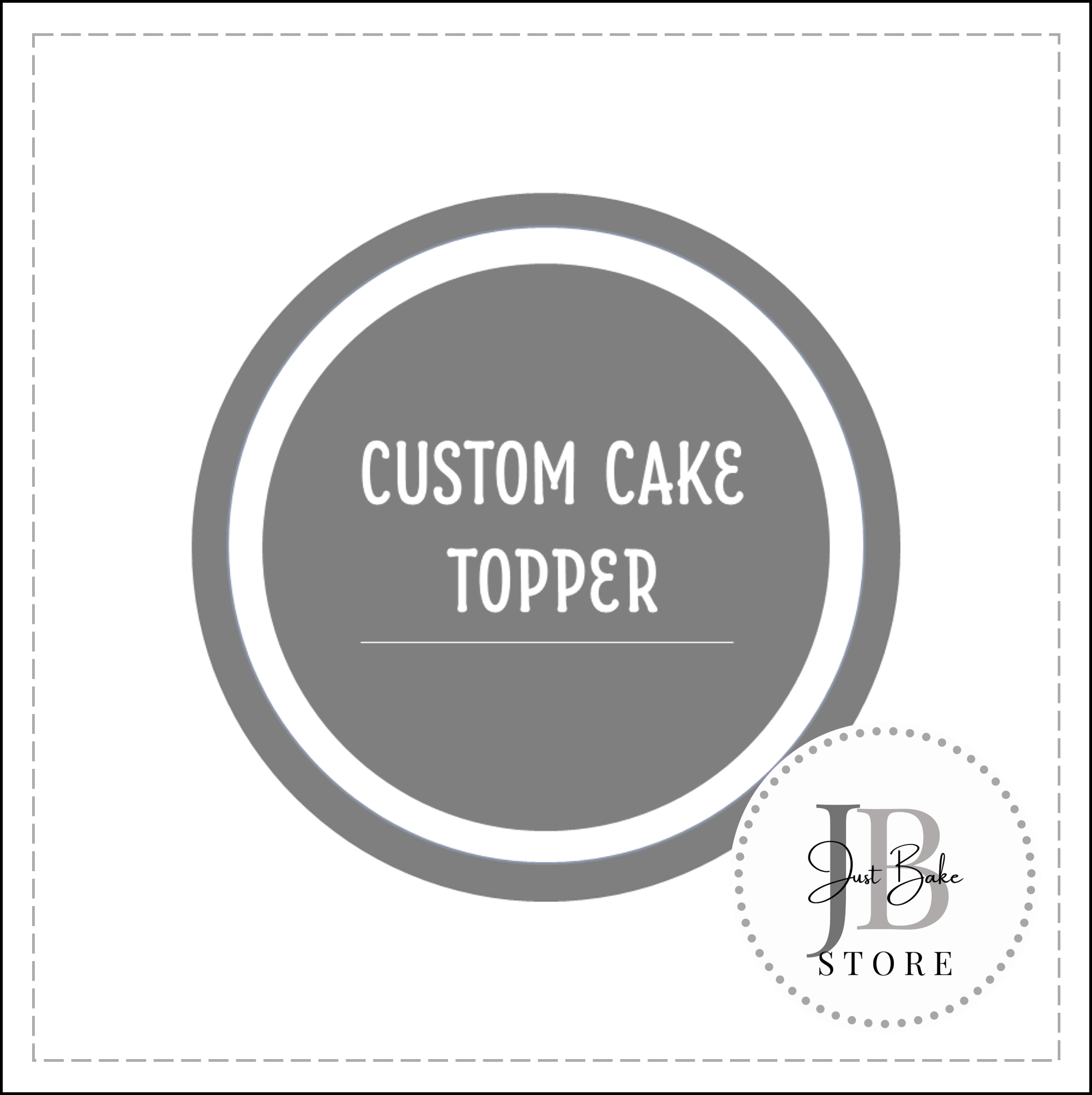 CUSTOM ACRYLIC CAKE TOPPER – justbakestore