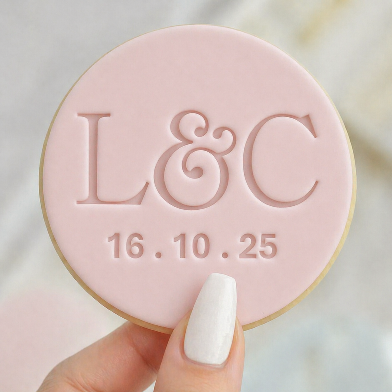 884. Personalised Wedding Fondant Stamp