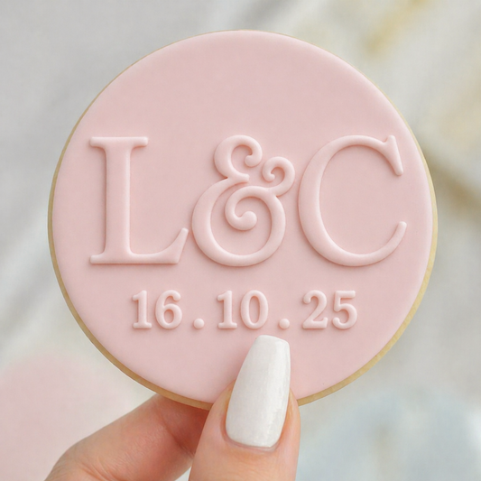 883. Personalised Wedding Fondant Debosser (3D Printed)