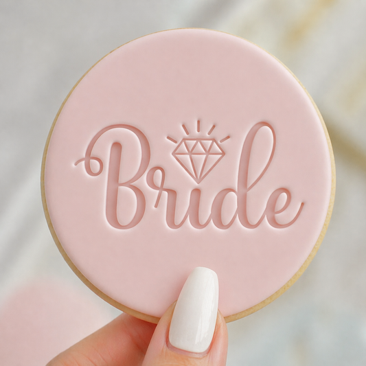 888. Bride Fondant Stamp