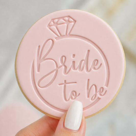 889. Bride To Be Fondant Stamp