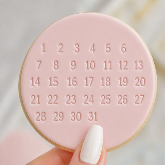892. Calendar Fondant Stamp