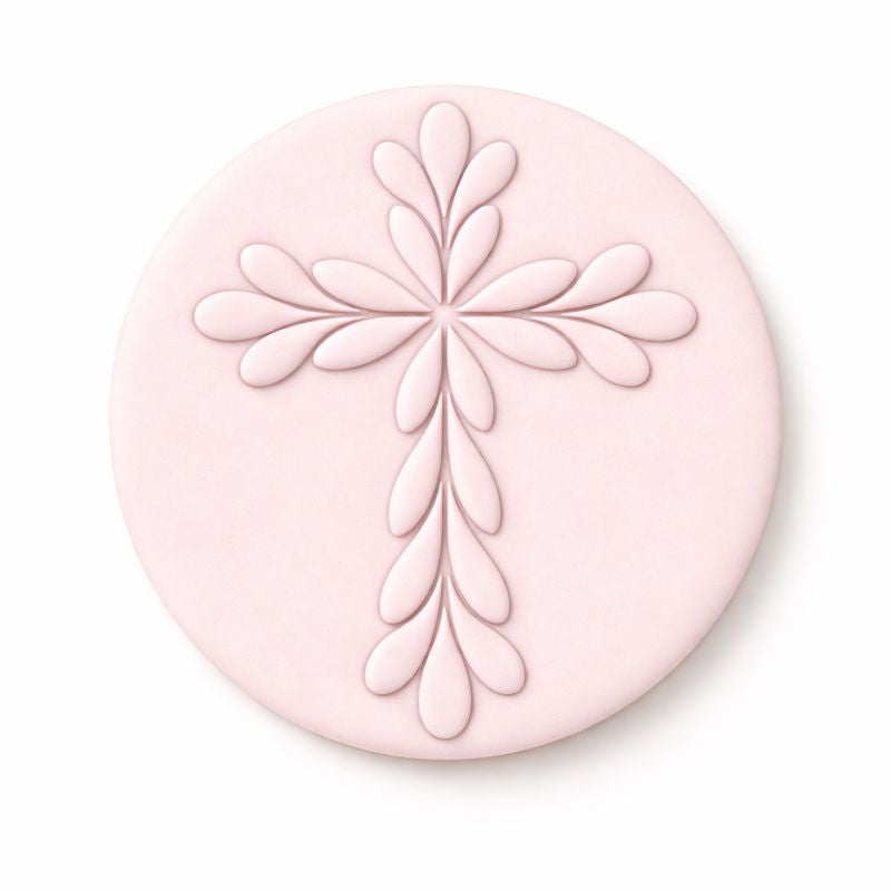 623. Cross Fondant 3D Printed Debosser