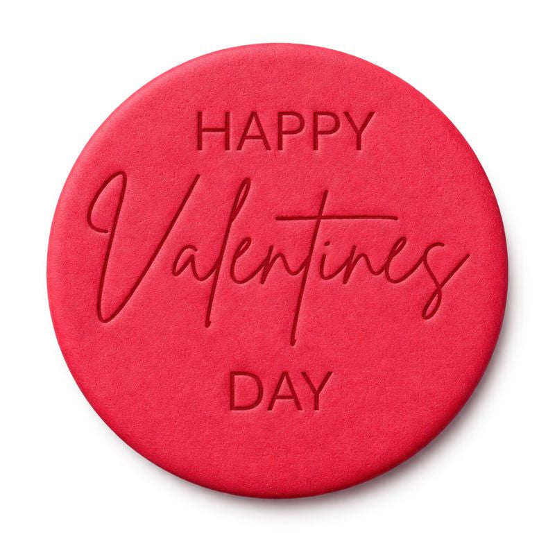 533. Happy Valentines Day Fondant Stamp