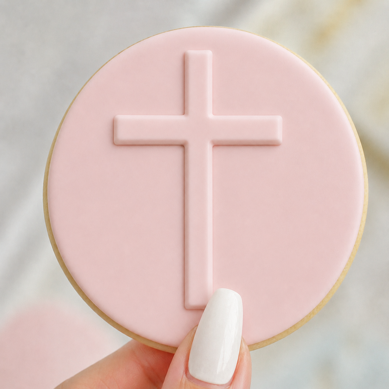 918. Cross Fondant Debosser (3D Printed)