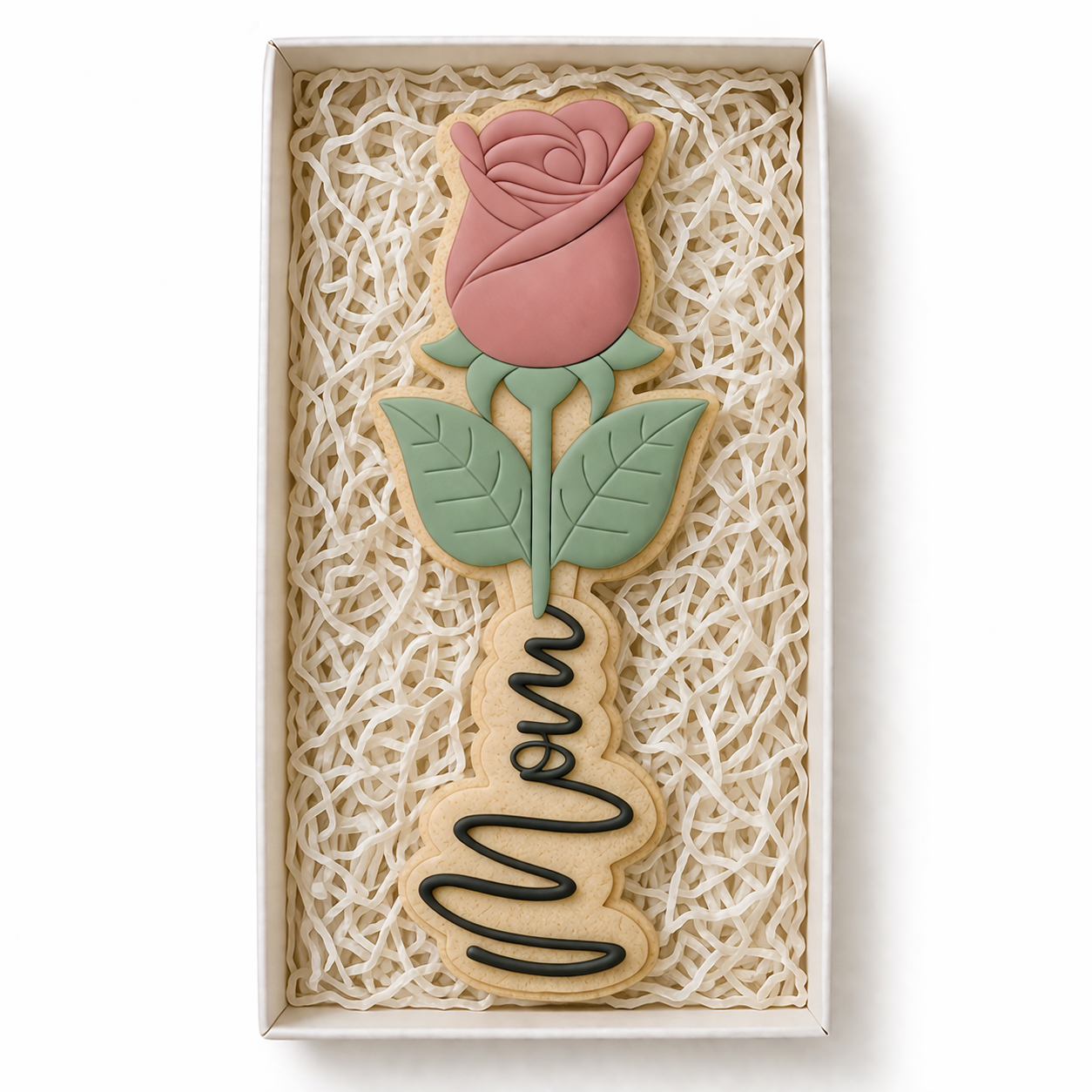 851. Long Stem Rose Cookie Cutter