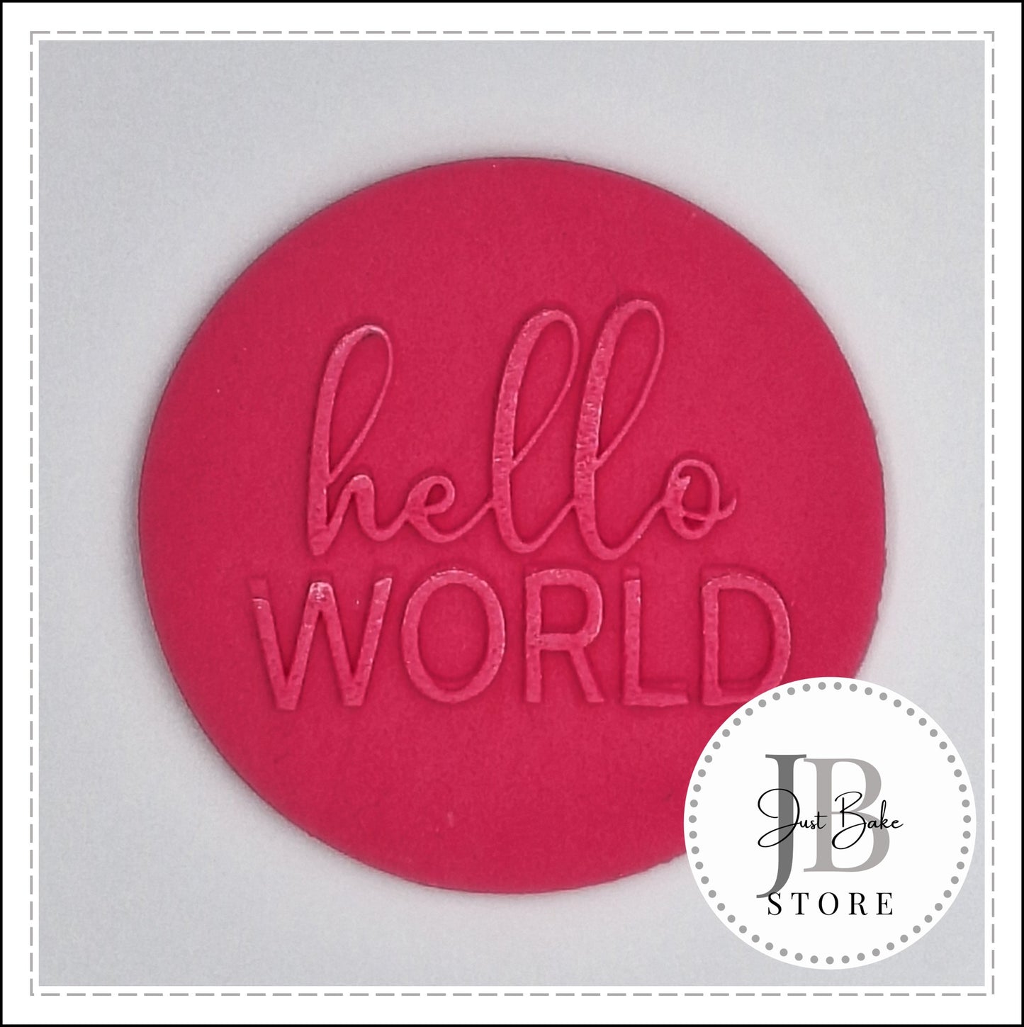 DEBOSS0006 - HELLO WORLD FONDANT DEBOSSER