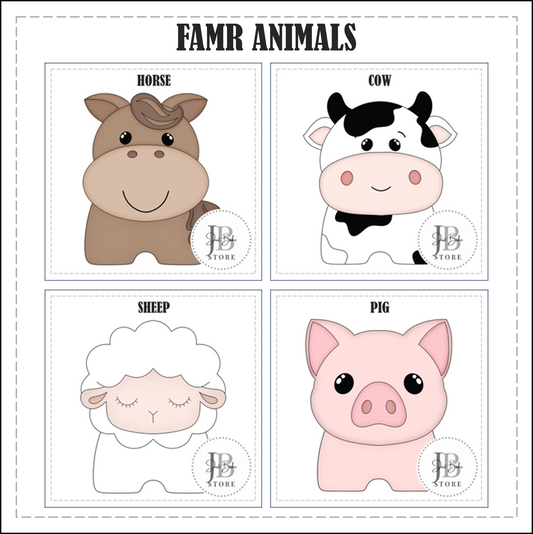 FARM ANIMALS COOKIE CUTTER