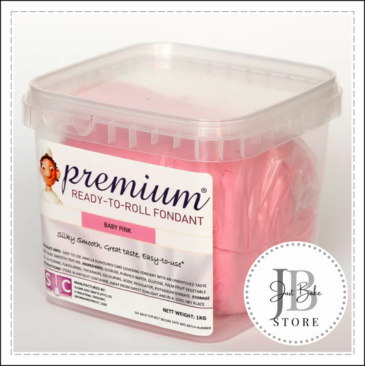 FONDANT004 - PREMIUM FONDANT BABY PINK 1KG