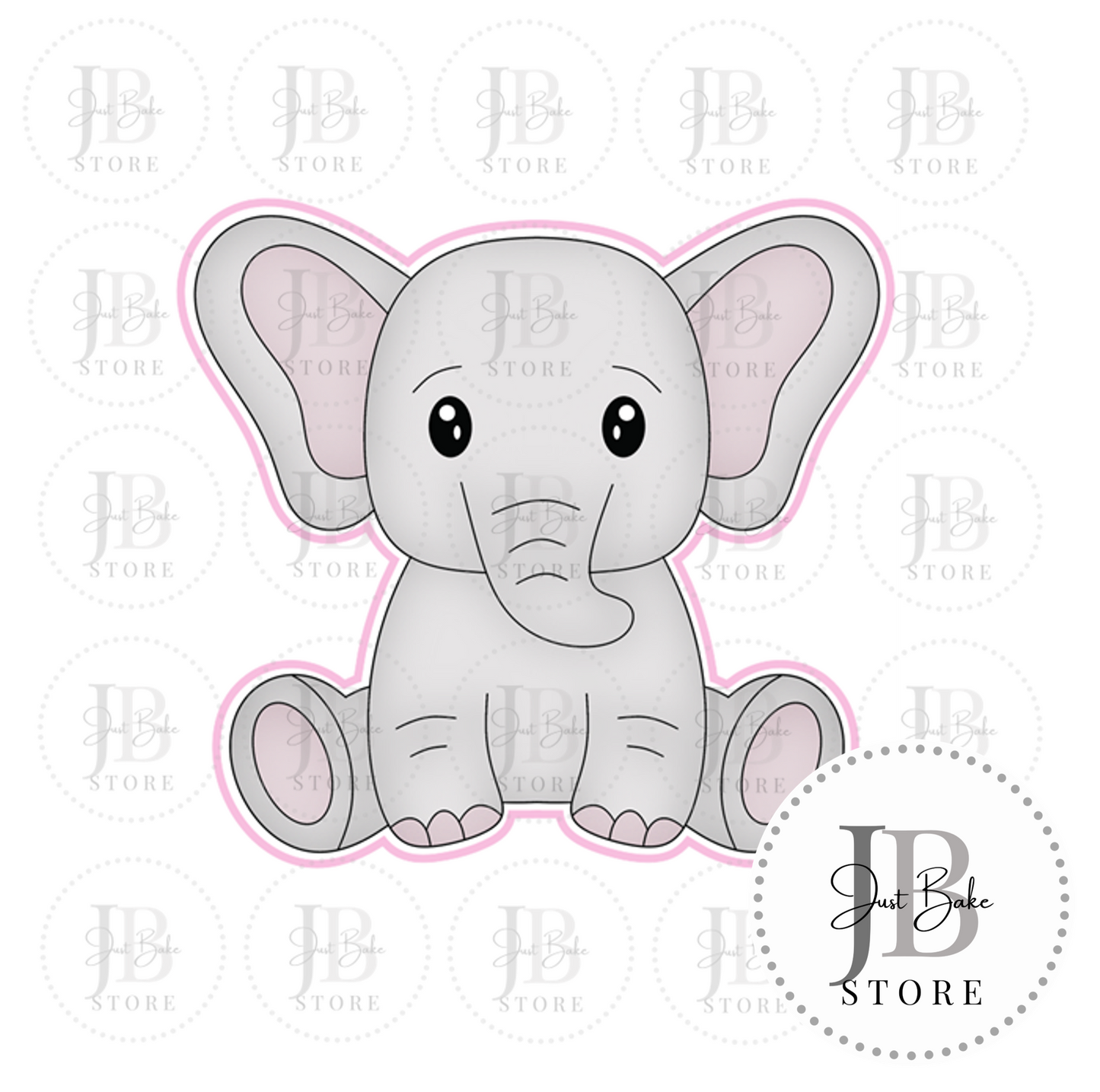 J113 - Baby Elephant Cookie Cutter