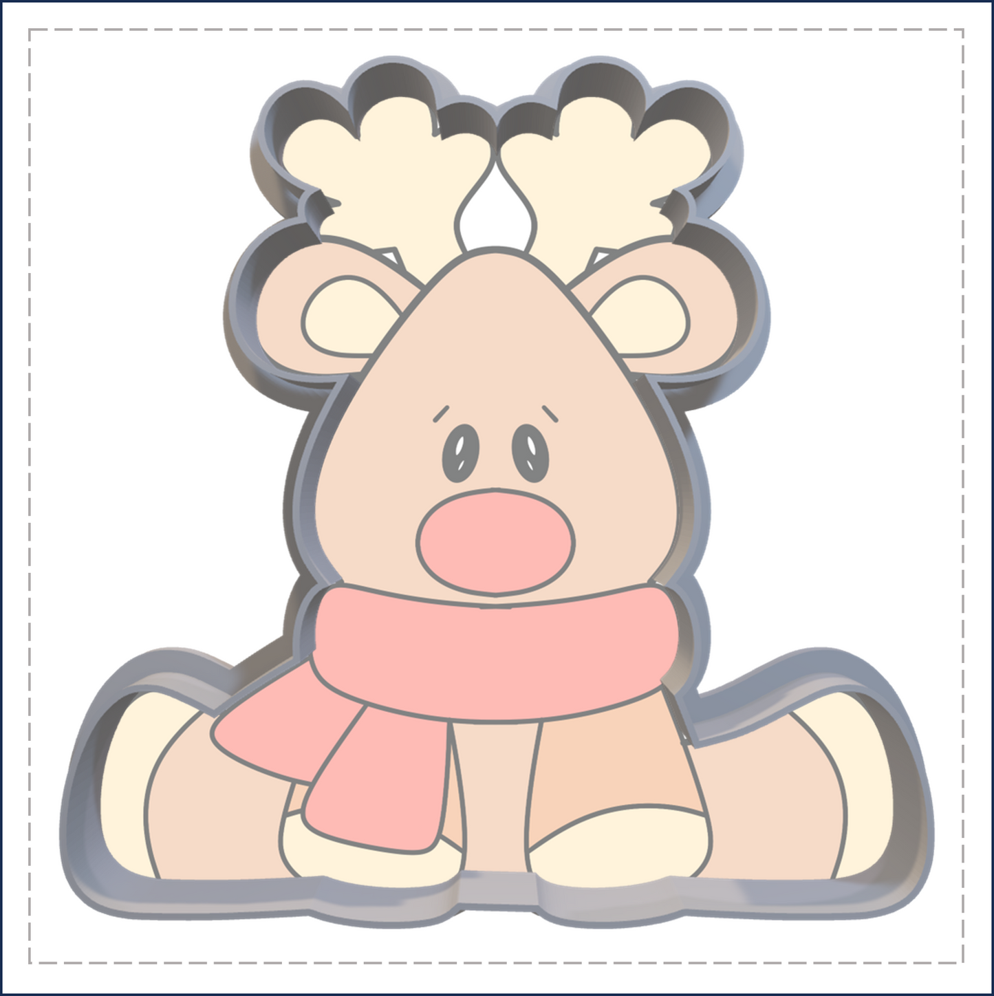 J125 - REINDEER COOKIE CUTTER