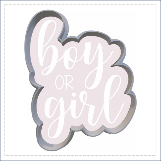 J14 - BOY OR GIRL COOKIE CUTTER