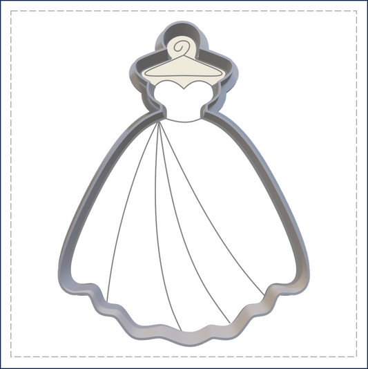 J148 - WEDDING DRESS COOKIE CUTTER
