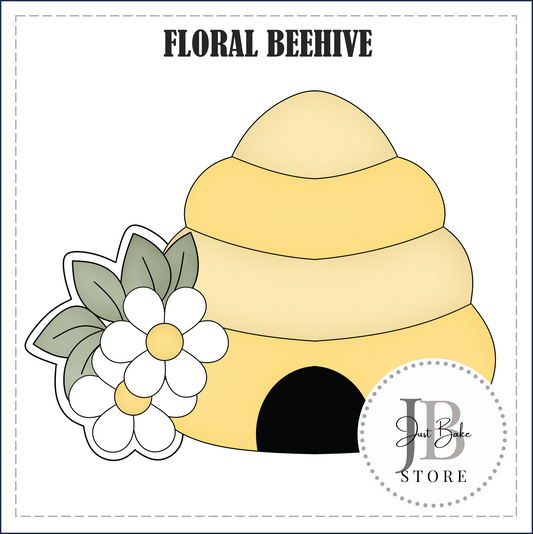 J16 - FLORAL BEEHIVE COOKIE CUTTER