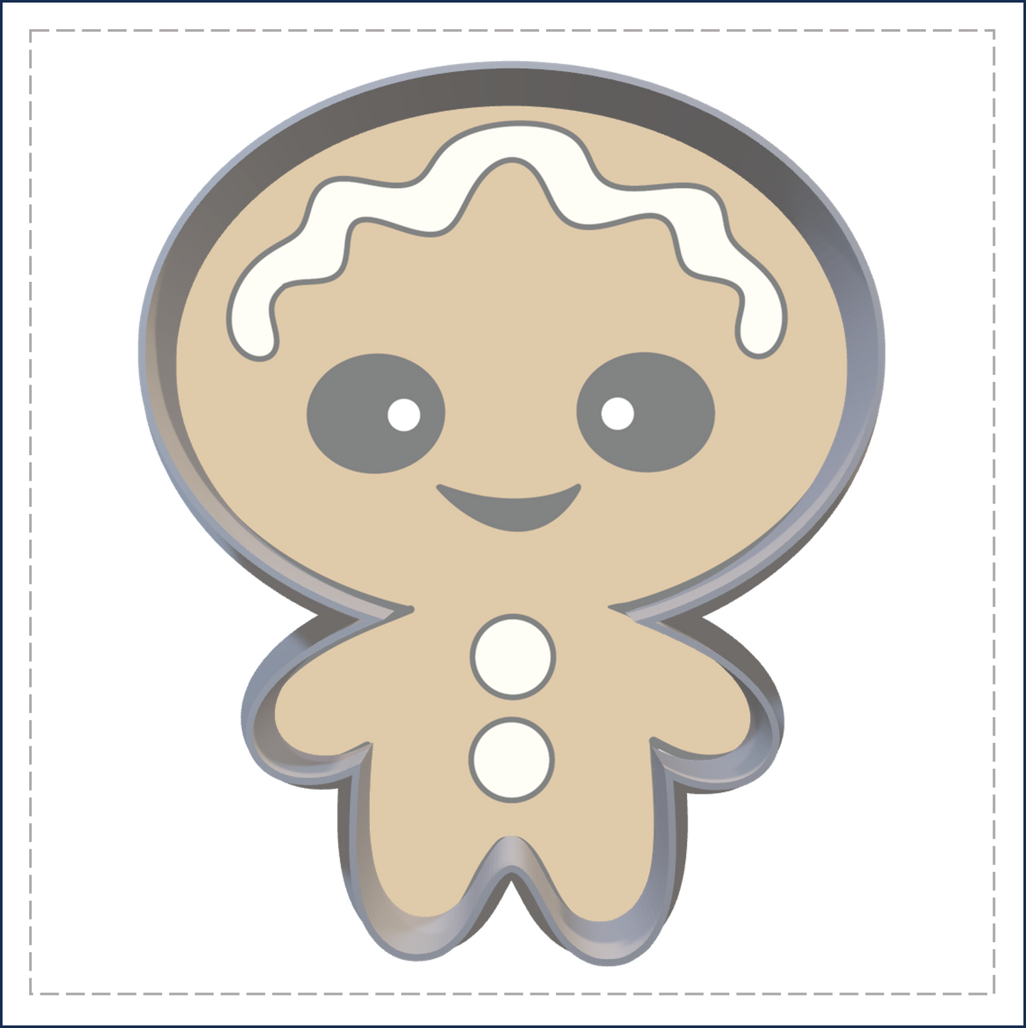 J185 - GINGERBREAD MAN COOKIE CUTTER