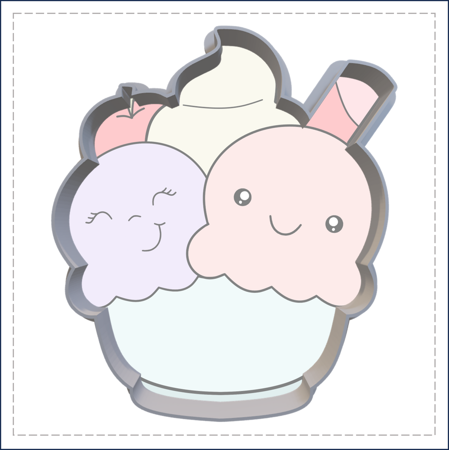 J217 - ICE CREAM & DESERT COOKIE CUTTER