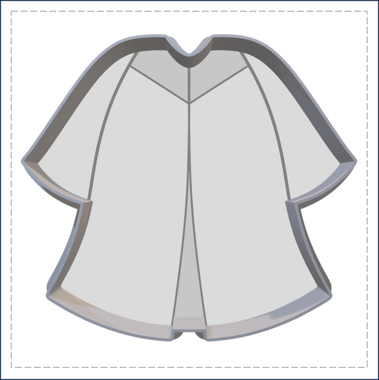 J222 - GRADUATION GOWN COOKIE CUTTER