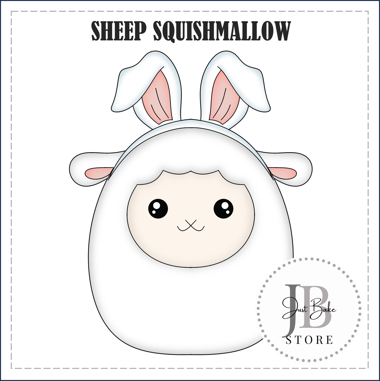J274 - SHEEP SQUISHMALLOW COOKIE CUTTER
