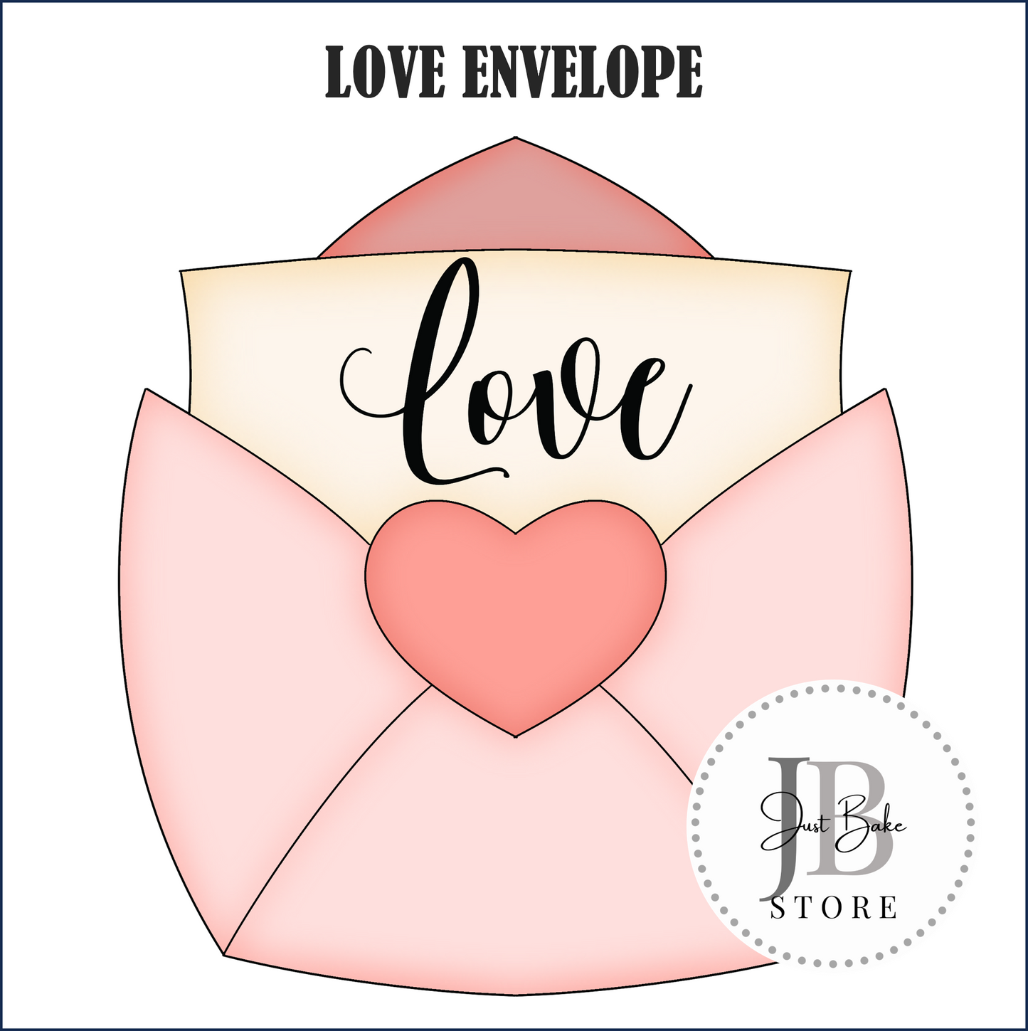 J275 - LOVE ENVELOPE COOKIE CUTTER