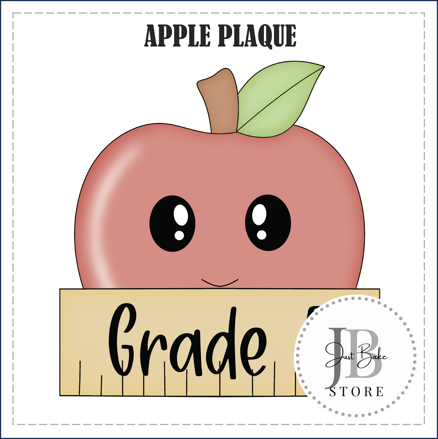 J311 - APPLE PLAQUE COOKIE CUTTER