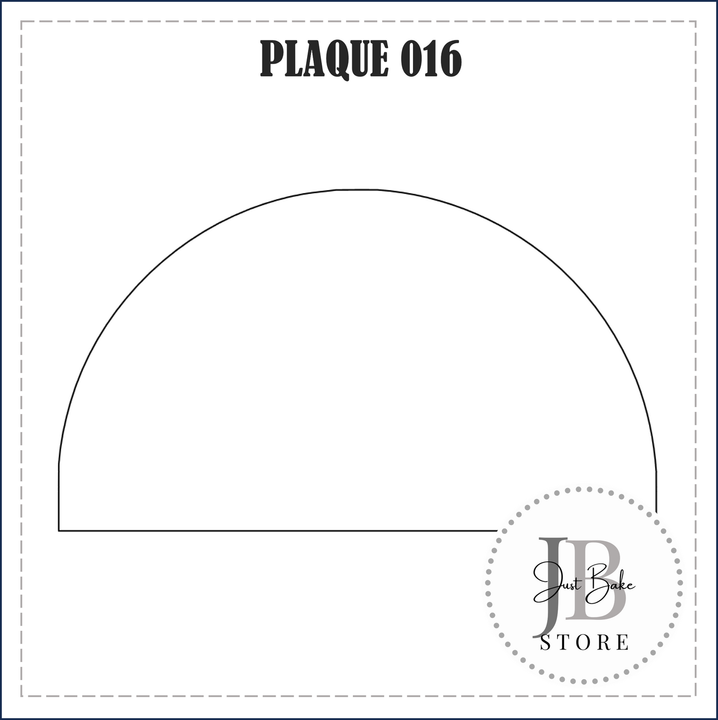 J322 - PLAQUE 016 (ARCH) COOKIE CUTTER