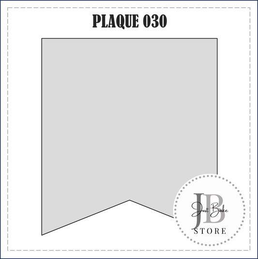 J330 - PLAQUE 030 (BUNTING/FLAG) COOKIE CUTTER