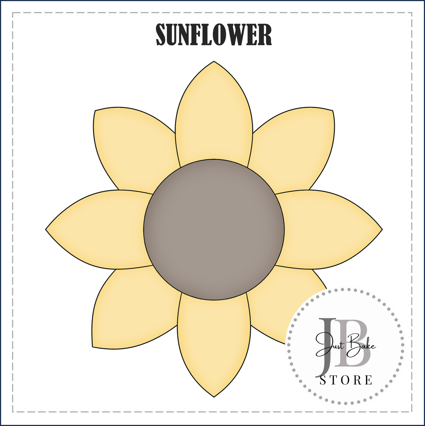 J343 - SUNFLOWER COOKIE CUTTER