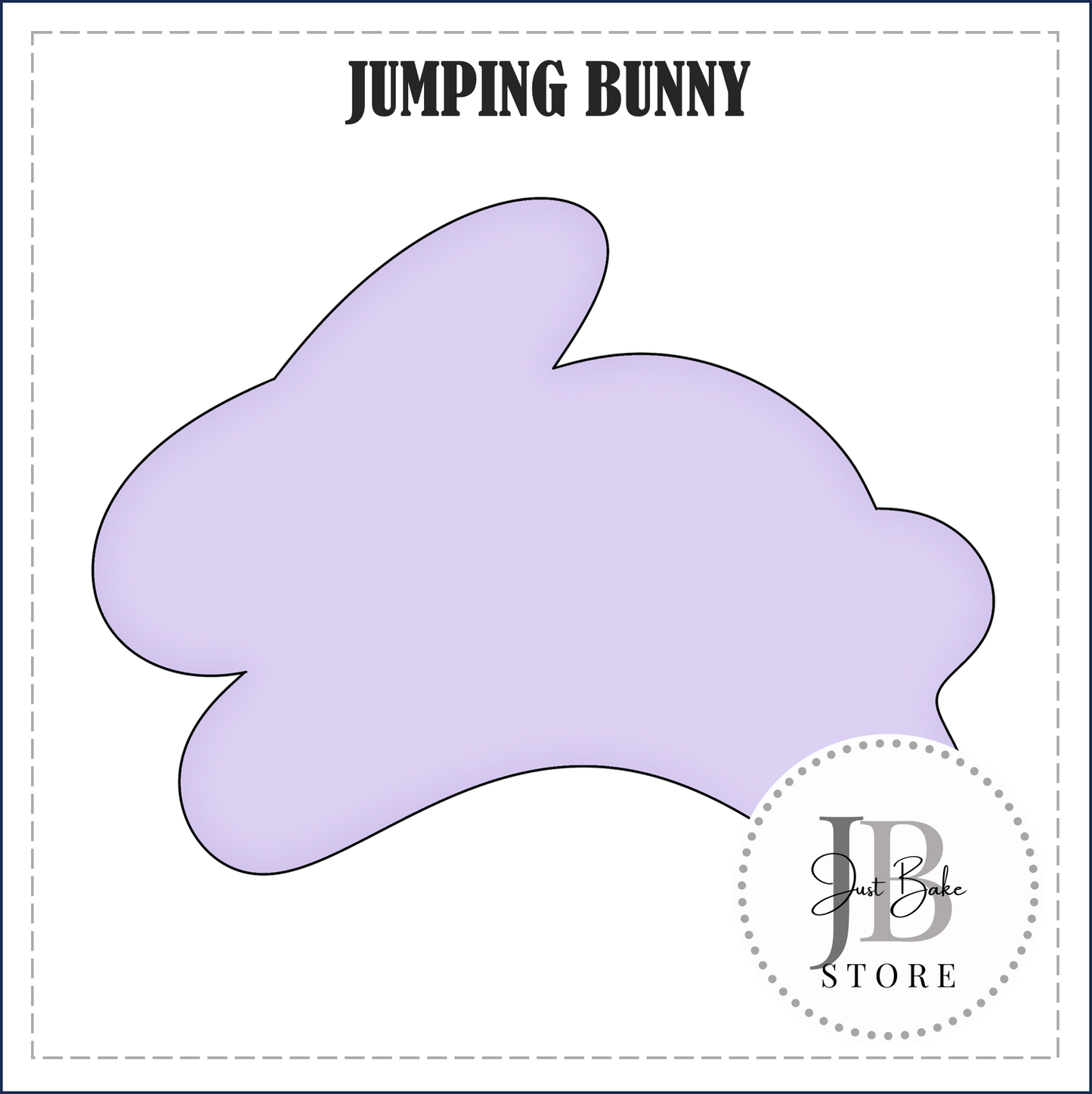 J347 - JUMPING BUNNY COOKIE CUTTER