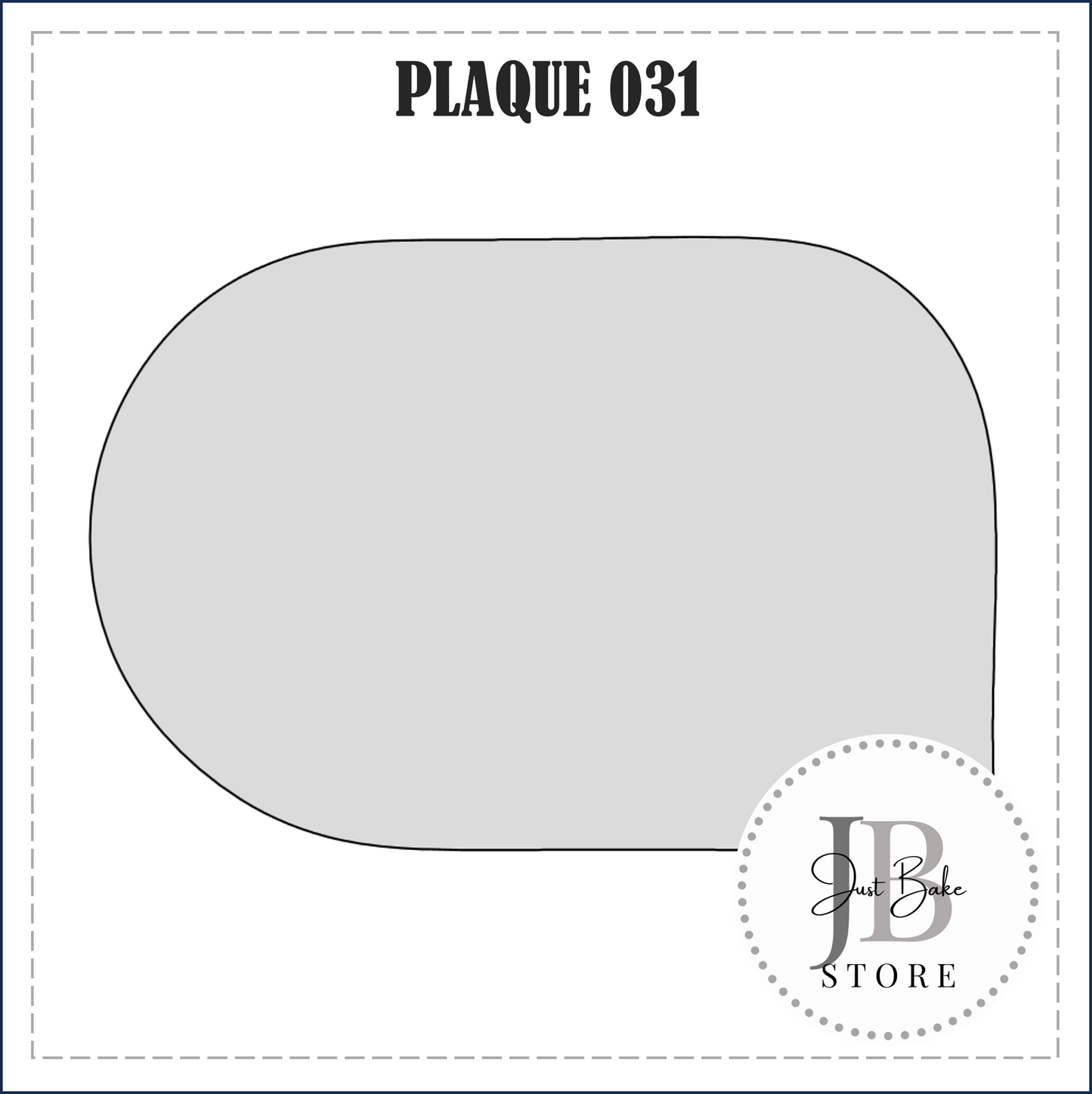 J37 - PLAQUE 031 COOKIE CUTTER