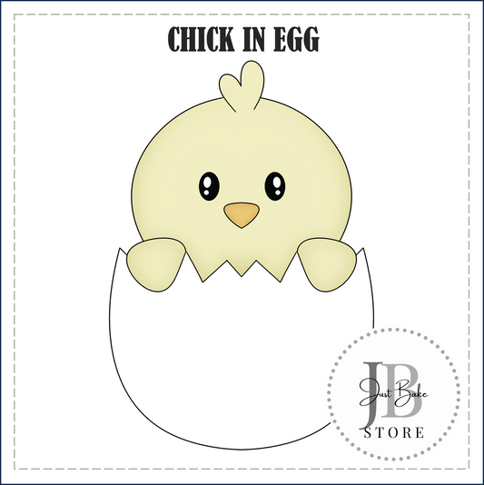 J379 - CHICK IN EGG COOKIE CUTTER