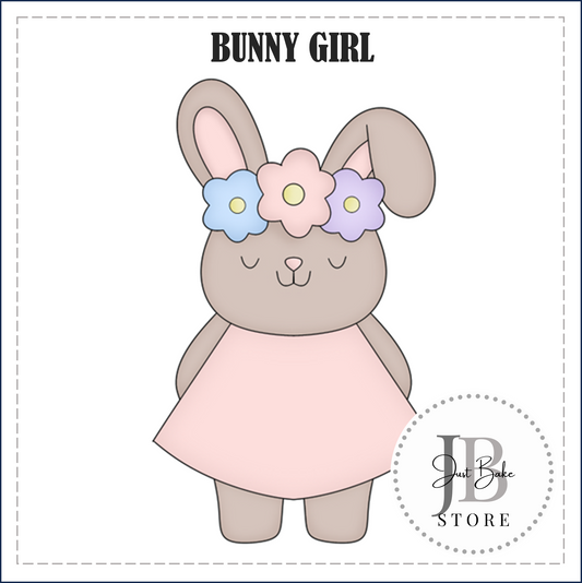 J385 - BUNNY GIRL COOKIE CUTTER