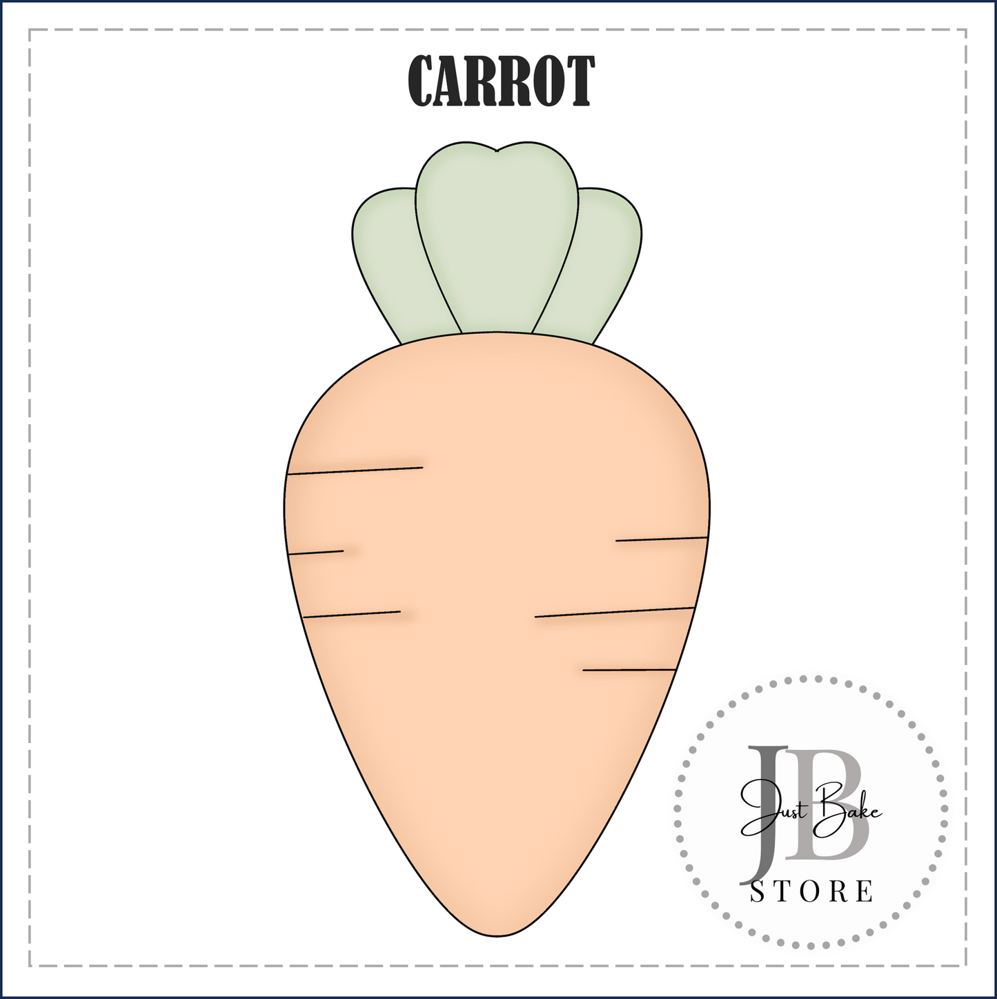 J387 - CARROT COOKIE CUTTER