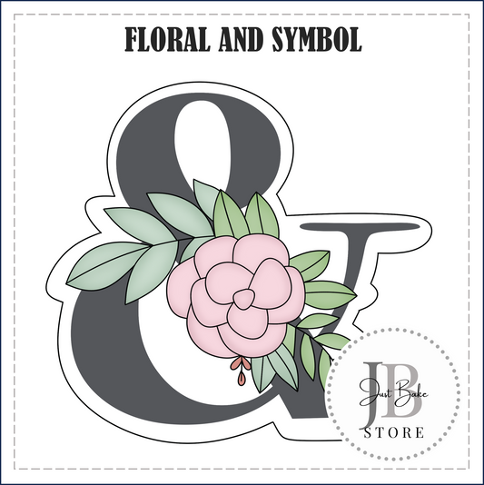 J391 - FLORAL AND SYMBOL COOKIE CUTTER