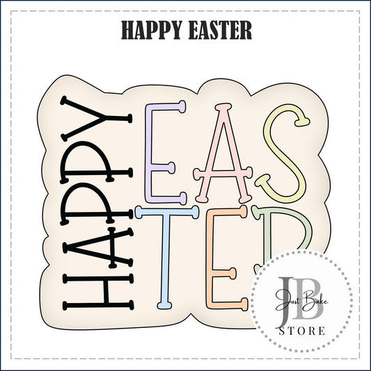 J396 - HAPPY EASTER COOKIE CUTTER